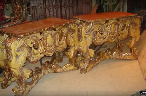 PAREJA DE CONSOLAS RENACIMIENTO ITALIANO